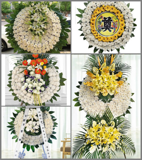 安徽六安市霍山县黑石渡镇新店河村花圈速递